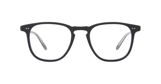 A pair of Brooks eyeglasses featuring a square-shaped silhouette with a defined keyhole bridge, in a translucent brown color.