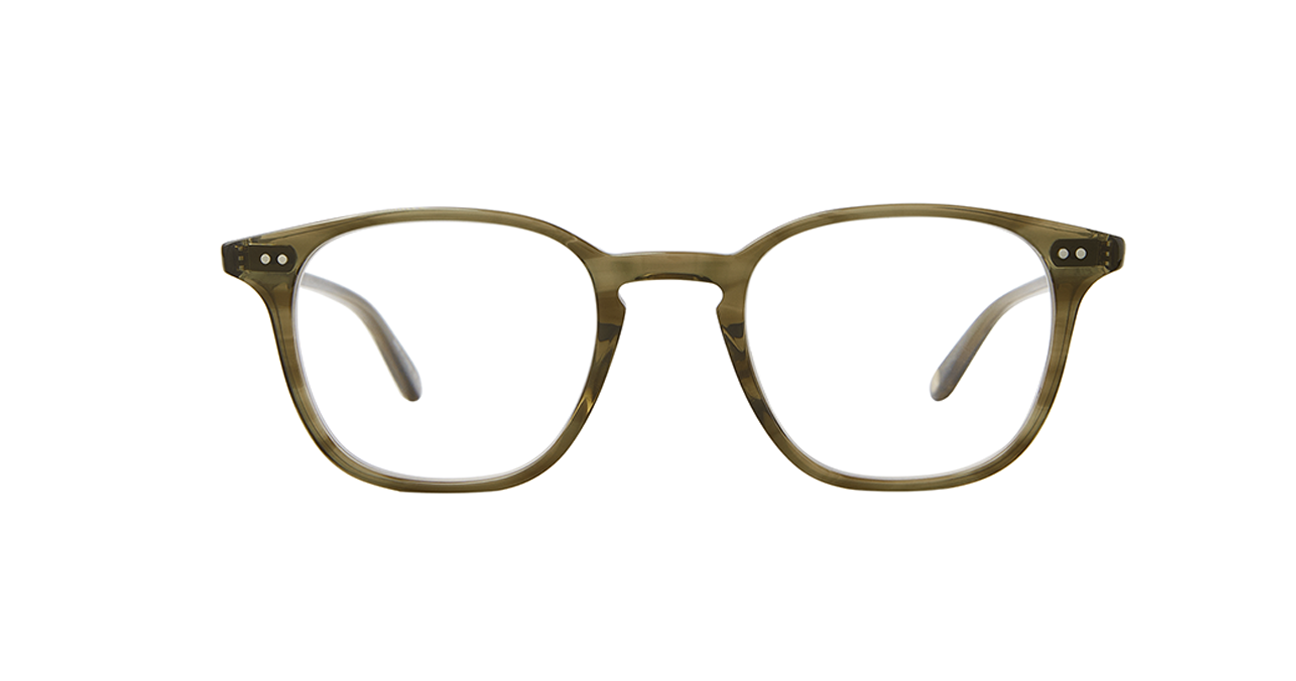 Clark in Olive Tortoise takes a back-to-basics approach with balanced proportions that suit most face shapes. A sleek square eyeglass shape with great balance and fine details. Hand Finished in LA. 