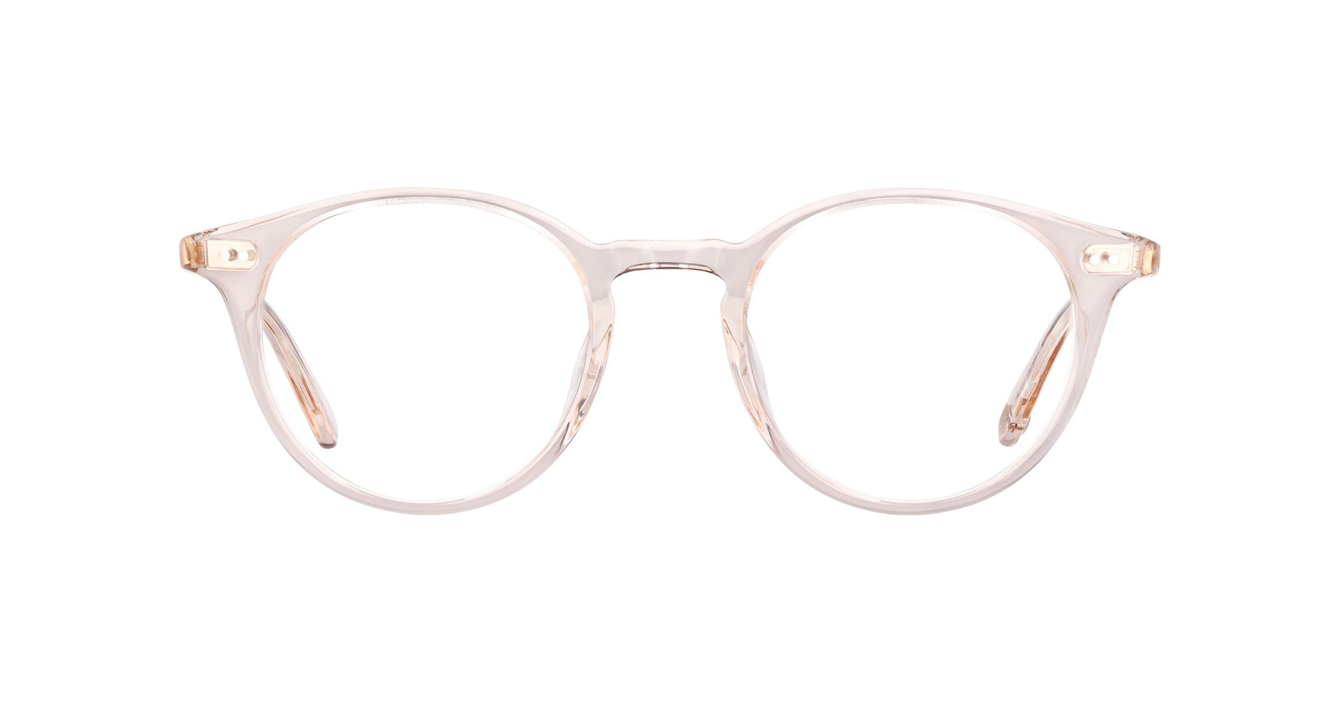 Inspired by the mid-century, Clune Shell Crystal is a modern take on the classic P3 eyeglass silhouette, with a distinctive round shape and lightweight acetate construction. Hand Finished in LA. 