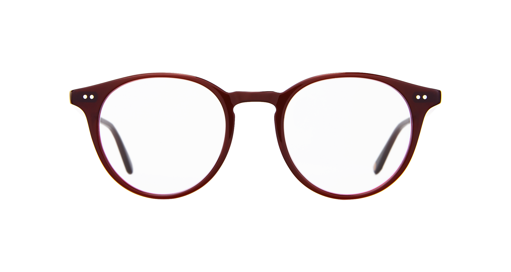 Inspired by the mid-century, Clune Barolo is a modern take on the classic P3 eyeglass silhouette, with a distinctive round shape and lightweight acetate construction. Hand Finished in LA. 