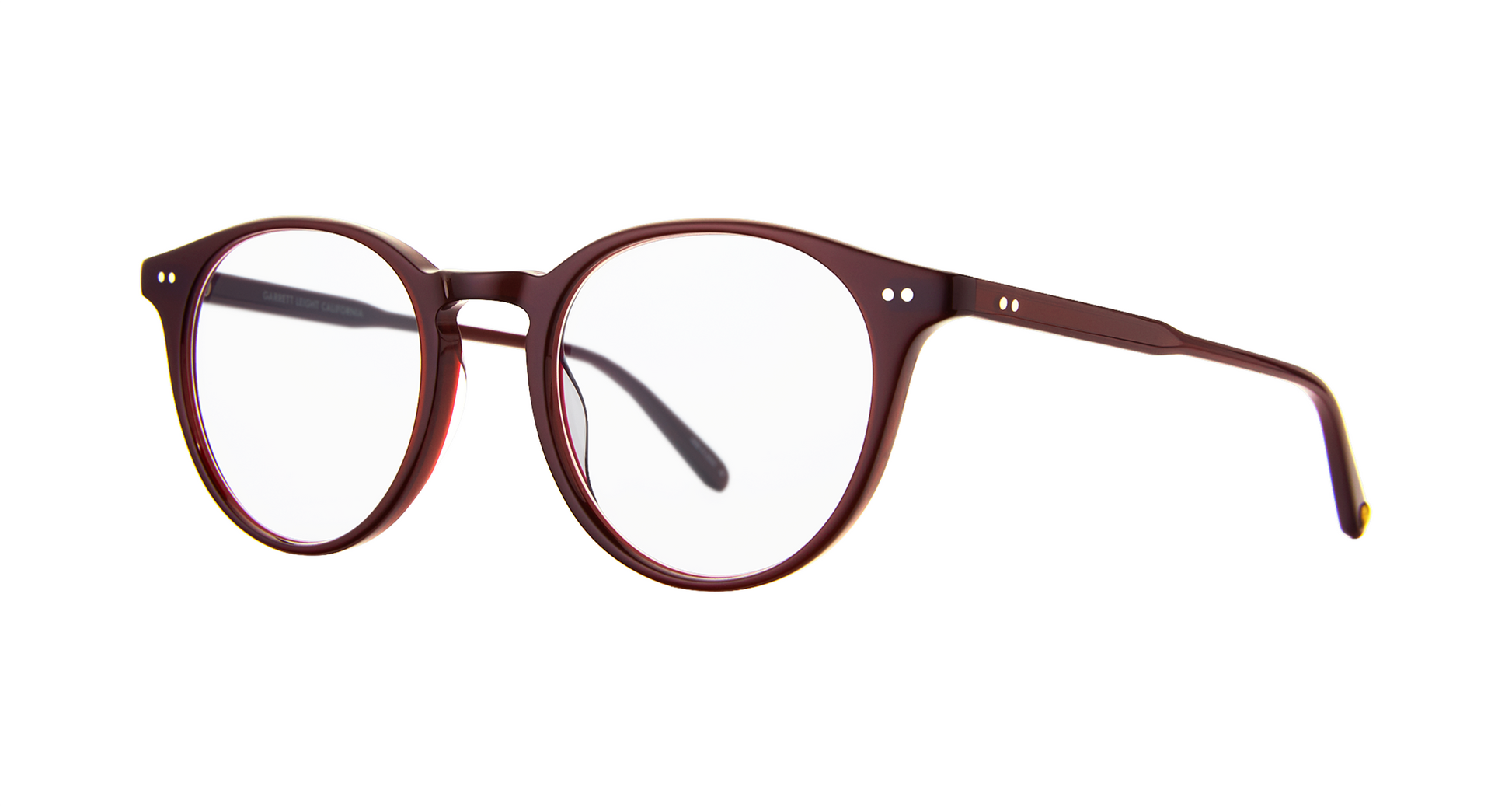 Inspired by the mid-century, Clune Barolo is a modern take on the classic P3 eyeglass silhouette, with a distinctive round shape and lightweight acetate construction. Hand Finished in LA. 