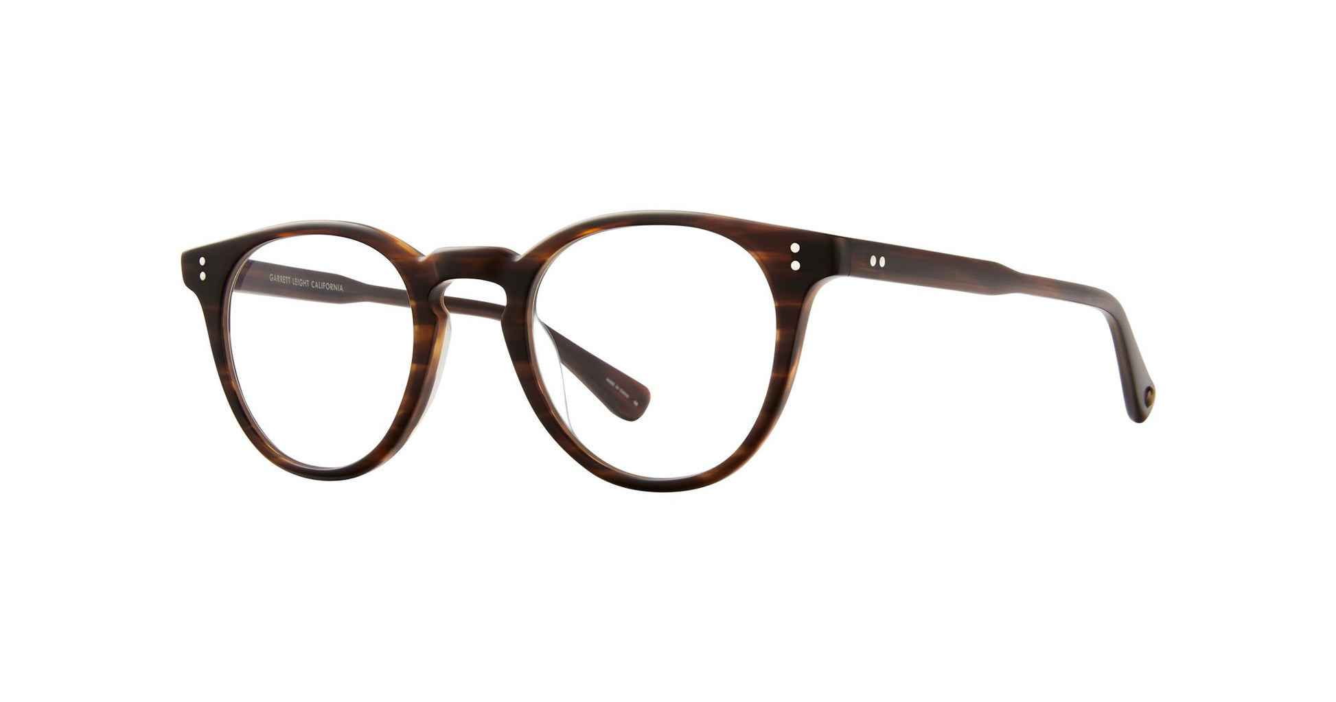 A bold silhouette and minimal hardware make the Clement Matte Brandy Tortoise striking in its simplicity. Thoughtfully pared back with a new temple design, these eyeglasses evoke the spirit of Andy Warhol. Handcrafted in California. 