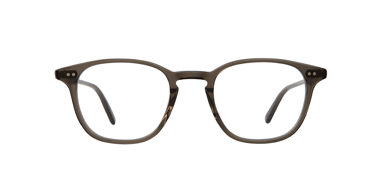 Clark Black Glass takes a back-to-basics approach with balanced proportions that suit most face shapes. A sleek square eyeglass shape with great balance and fine details. Hand Finished in LA. 