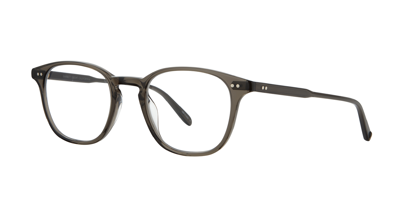 Clark Black Glass takes a back-to-basics approach with balanced proportions that suit most face shapes. A sleek square eyeglass shape with great balance and fine details. Hand Finished in LA. 